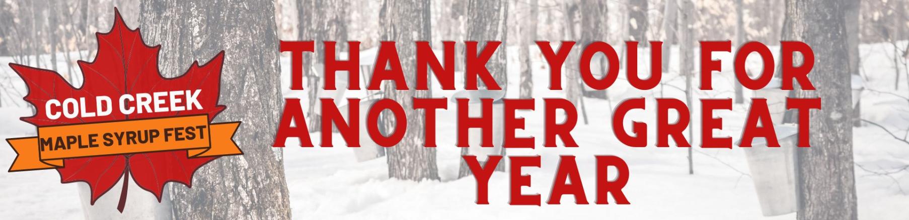 Thank you for another great year